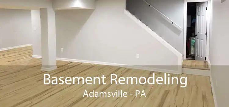 Basement Remodeling Adamsville - PA