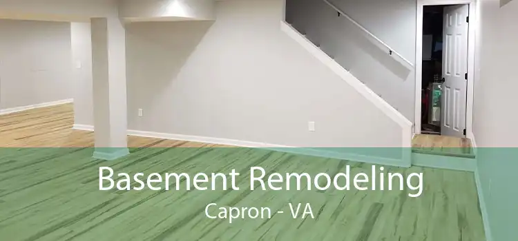 Basement Remodeling Capron - VA