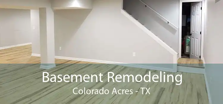 Basement Remodeling Colorado Acres - TX