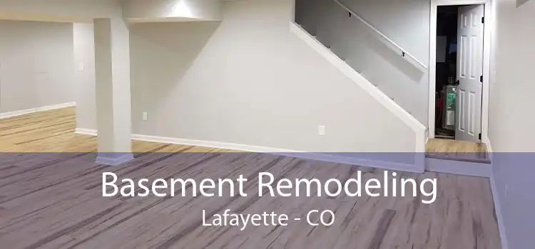Basement Remodeling Lafayette - CO