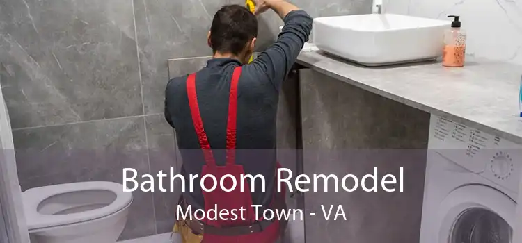 Bathroom Remodel Modest Town - VA